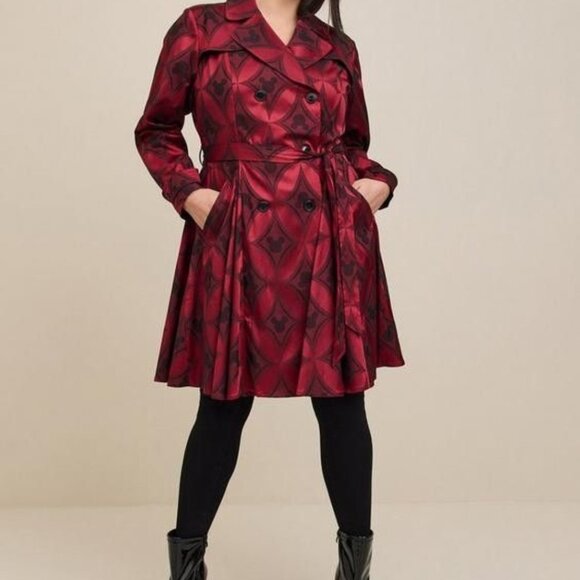 Disney's Mickey Jacquard Swing Trench Coat/Dress - Picture 1 of 7